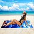 thumbnail image 3 of Toalla de playa para niñas,Toalla de baño con estampado de delfines,Toalla de piscina de 150*70CM Toalla suave para amantes de la playa, 3 of 5