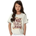thumbnail image 3 of Christian Fall Into The Arms of Jesus Girls Kids T Shirt Tees Teen Brisco Brands L, 3 of 6