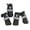 Black, variant on Dog Shoes Pet Boots Outdoor Waterproof Running Shoes for Dogs Pet Rain Boots with Reflective Strip Anti-Slip Rubber Sole