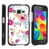 TurtleArmor  | For Samsung Galaxy Core Prime G360 | Prevail LTE | Win 2 [Slim Duo] Two Piece Hard Cover Slim Snap On Case - Flower 5