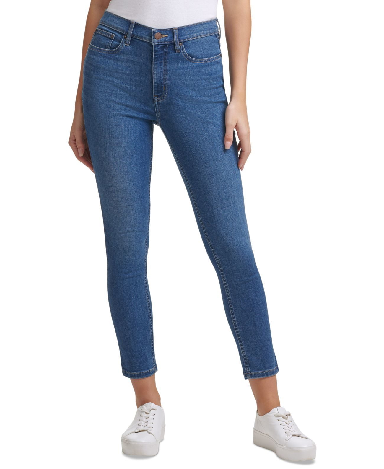 Calvin Klein Jeans High-Rise Skinny, Ankle Jeans, Blue, 30 
