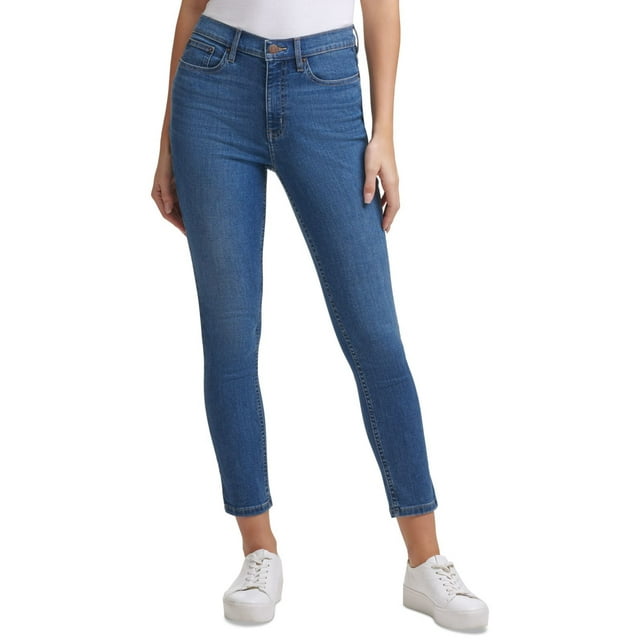 Calvin Klein Jeans High-Rise Skinny, Ankle Jeans, Blue, 30