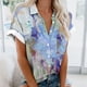thumbnail image 2 of Mujeres Pantalones Cortos Impresos Blusas de Manga Corta Y Top Regular, Vestido de Moda de Verano Casual para Mujeres, 2 of 5