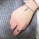 thumbnail image 3 of Juego de pulseras de espada con forma de corazón para parejas, oro y plata, juego de anillos y pulseras a juego con espada, cadena de eslabones de espada, piedras preciosas rojas, anillo de promesa, 3 of 4
