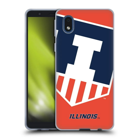 Head Case Designs Officially Licensed University Of Illinois U Of I University Of Illinois Oversized Icon Soft Gel Case Compatible with Samsung Galaxy A01 Core (2020)