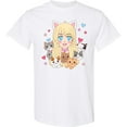 thumbnail image 3 of Inktastic Neko Anime Girl with Kittens T-Shirt, 3 of 5