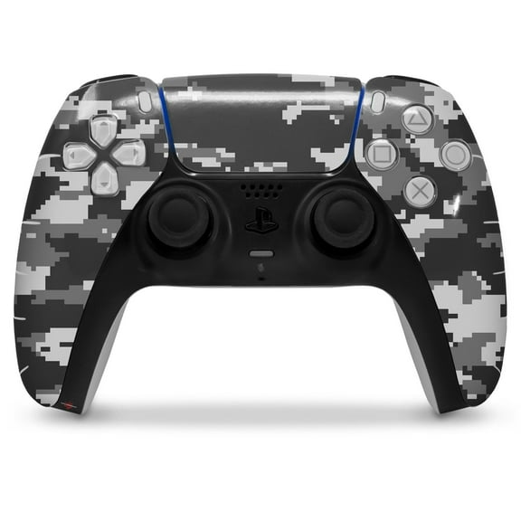WraptorSkinz Skin Wrap compatible with the Sony PS5 DualSense Controller WraptorCamo Digital Camo Gray (CONTROLLER NOT INCLUDED)