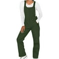 thumbnail image 3 of EINCcm Snow Pants Women's Bib Overalls Winter Ski Pants Trendy Snow Bib Waterproof Insulated Romper Athletic Snowpants with Adjustable straps, 3 of 6