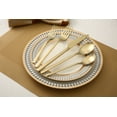 thumbnail image 3 of Better Homes & Gardens Holden Stainless Steel 20 Piece Flatware Set Gold, 3 of 19