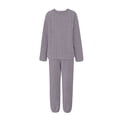 thumbnail image 5 of Women‘s Coral Fleece Pajama Set Plush Sleepwear Loungewear Cozy Winter Nightwear One Size, 5 of 5