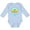 AE-Light Blue, variant on Summer Enjoy the Sunshine St. Augustine Florida in Blue Boys or Girls Long Sleeve Baby Bodysuit