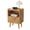 Light Burl, variant on Gelloan Fluted Nightstand, Bed Side Table with Drawer, Solid Wood Feet, Open Storage, End Table with Raised Edge, for Bedroom, Dorm and Small Spaces,Light Burl