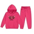 thumbnail image 5 of Christmas Girls' Clothing Sets Cute Long Sleeve Hooded Sweatshirt and Sweatpants Tracksuits 2 Pieces Fall Outfits 2-13 Years, 5 of 5