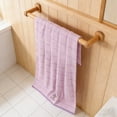 thumbnail image 2 of Partheme 28x55in Embroidered Bath Towel 70x140cm, Soft Anti Fade Highly Absorbent for Bathroom Spa Daily Use, Large Cotton Terry Cloth, B, 2 of 6