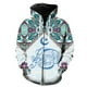 thumbnail image 1 of Sudadera con capucha y cremallera estilo nacional retro para hombre, estilo Harajuku, informal, divertida, unisex, con estampado 3D, a la moda, para adolescentes, talla grande, 1 of 6