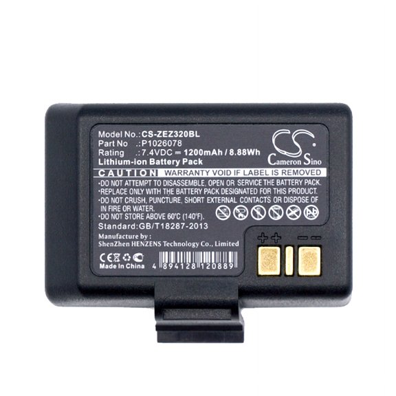 1200mAh Zebra P1026078 Battery for EZ320
