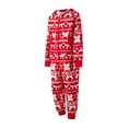 thumbnail image 3 of Family Matching Christmas Pajamas  onesie  Snowflake Deer Print Long Sleeve Sleepwear Nightwear, 3 of 10