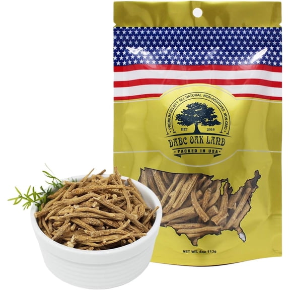 DABC OAK LAND Hand Selected A Grade Cultivated Wisconsin American Ginseng Roots Ginseng Tea 4oz