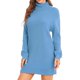 thumbnail image 3 of Rib Knit Dress, Casual Sweater Dress Soft Loose Stylish Long Sleeve For Lady For Party ANGGREK Otros, 3 of 8