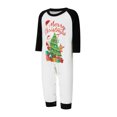 thumbnail image 3 of Elippeo Christmas Pajamas for Family Cute Santa Tree Print Long Sleeve Tops + Trousers Set Holiday Sleepwear, 3 of 9