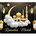 thumbnail image 4 of Ramadan Themed Banner with Golden Mosque Lanterns Stars Background Party Decorations for Iftar Parties Ramadan Gatherings Islamic Celebrations Photo Backdrops, 4 of 7