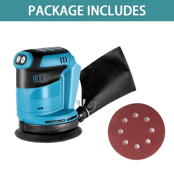 Cordless Orbital Sander Wood Grinder Electric Car Polisher for Makita Battery