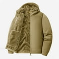 thumbnail image 5 of Kalauyu Men's Ultra Soft Sherpa Lined Hoodie - Full Zip Fleece Lining Heavy Duty Sweatshirts, 5 of 5