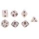 thumbnail image 2 of de D4 D20 de dados de poliédricos de 7 piezas para, 2 of 7