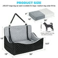 thumbnail image 6 of Dog Car Seats for Medium Small Pet Dogs Puppy Cat, Portable Dog Booster Car Seat, Up to 55 lbs, Thickened Memory Foam, Safety Belts, Detachable Washable Cover, Gray, L, 6 of 8