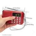thumbnail image 2 of Hand Crank Solar Emergency Radio, Portable AM FM SW Radio With LED Flashlight, USB Rechargeable MP3 Player Built-in Speaker, Outdoor Survival Weather Radio With Built-in Battery,1pcs Golden, 2 of 11