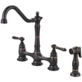 thumbnail image 1 of Americana 2AM501-MZ Two Handle Kitchen Bridge Faucet - Moroccan Bronze, 1 of 1