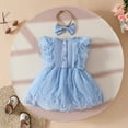 thumbnail image 6 of MEZZALL Toddler Girls Sleeveless Holiday Party Birthday Mesh Dress Dance Party Princess Dresses 9-12 Months Lovely Kids Sundress, 6 of 6