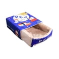 thumbnail image 3 of Cama para mascotas, diseño de caja de refrigerios, tienda suave desmontable para mascotas, para gatitos, perros para todas L, 3 of 8