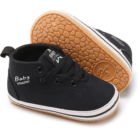 

Baby Boys Girls Shoes Canvas Toddler Sneakers Anti-Slip Infant First Walkers 0-18 Months
