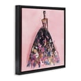 thumbnail image 2 of Stupell Industries Art Deco Floral Reverie Gown Black Floating Frame Canvas Art, 25 x 25, by Svetlana Aleynikova, 2 of 8