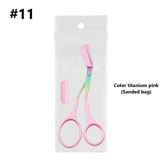 Eyebrow Trimmers Scissor 2024 New Eyebrow Scissors With Comb Precision Eyebrow Trimming Scissors Non-Slip Eyebrow Cutter Hair Removal Eyebrow Scissors