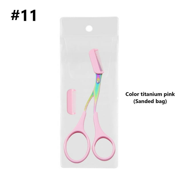 Reduce Price! WSBDENLK Eyebrow Trimmers Scissor 2024 New Eyebrow Scissors With Comb Precision Eyebrow Trimming Scissors Non-Slip Eyebrow Cutter Hair Removal Eyebrow Scissors