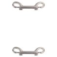 thumbnail image 4 of Sonducket Gancho a presión con perno Ganchos de doble extremo de acero inoxidable resistente a la corrosión Clips de metal de alta dureza Plata 2 2Conjunto, 4 of 6
