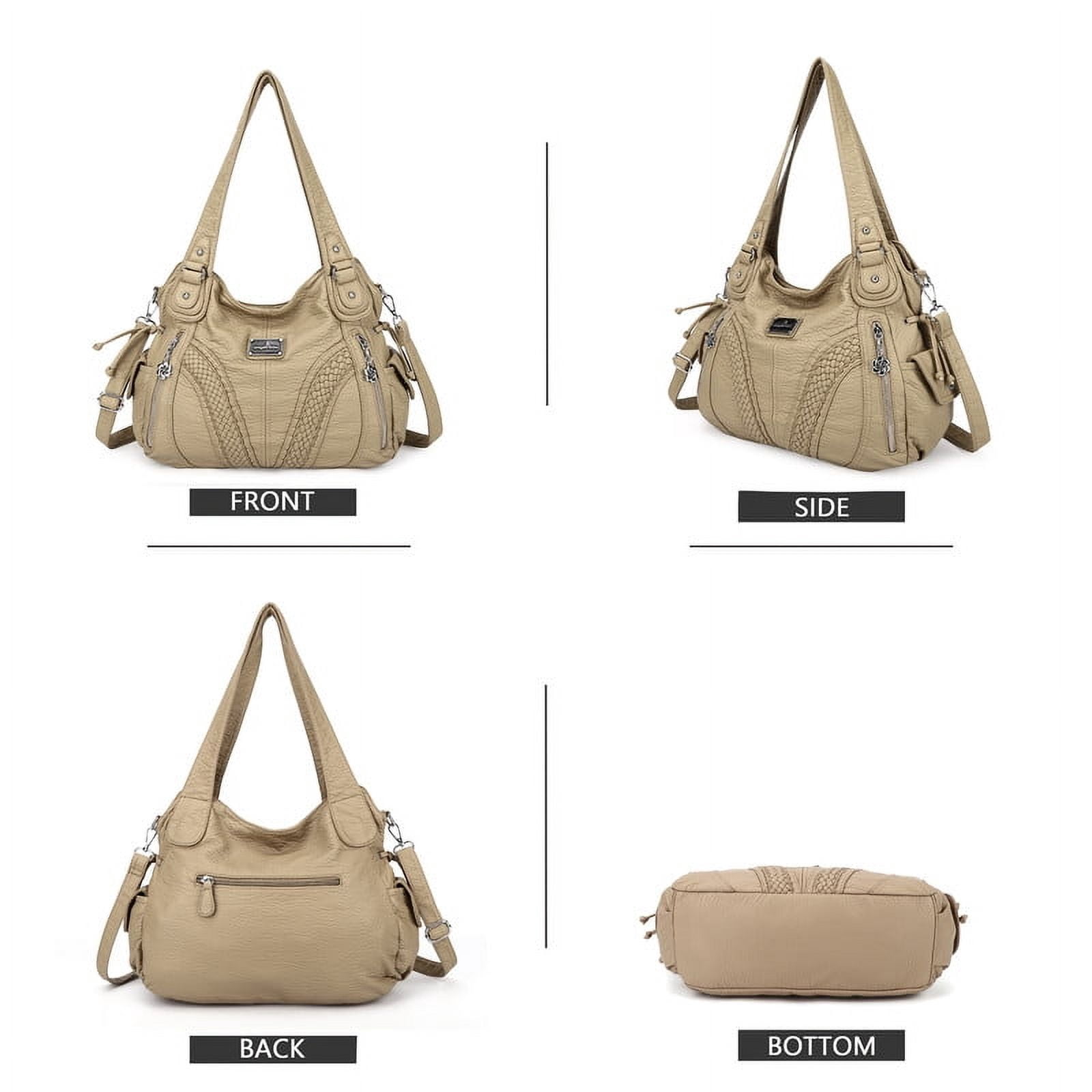 Angelkiss Women's satchel handbag Flexible multiple pockets with adjustable shoulder straps