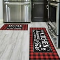 Walmart's AntiSlip Red Buffalo Plaid Kitchen Mat Set, Comfortable