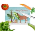 thumbnail image 2 of Carolines Treasures Irish Donkey Christmas Glass Cutting Board Large Teal 12H x 16W multicolor, 2 of 2