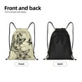 thumbnail image 5 of Kdxio Vintage Floral Print Drawstring Backpack Bag,Waterproof Draw String Back Sack, Gym Drawstring Bags Swim Bag For Unisex, 5 of 9