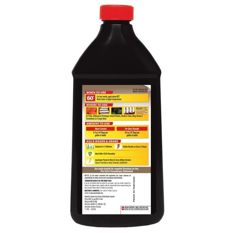 Spectracide Weed & Grass Killer with Extended Control Concentrate, 40 oz.