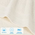 thumbnail image 3 of Superior Honeycomb Cotton Medium Weight Face Towels Washcloths, Set of 12, Ivory, 3 of 9