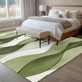 thumbnail image 5 of Rectangle Area Rug 6x9ft,Sage Green Gradient Stripes Washable Carpet Non-Slip Runner Accent Rugs Indoor Floor Mat for Bedroom Living Room Decor,Abstract Water Ripple, 5 of 9