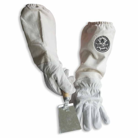 Goodland Bee Supply GL-GLV-SHVL-SM Cotton & Sheepskin Beekeeping Small Gloves w/ Honey Comb Shovel GL-GLV-SHVL-SM