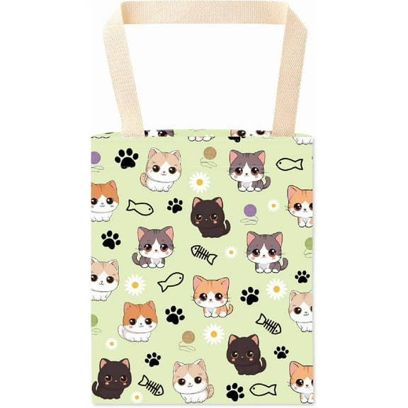 Cat Car Trash Bag Hanging Car Garbage Bag Back Seat Organizer Trash Can Bin One-Handed Strap Garbage Reusable Waterproof