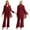Burgundy, variant on iiniim 3PC Mother of The Bride Pants Suits for Women Chiffon Dress Suit Wedding Plus Size Evening Gowns Size S-3XL A Gray XL