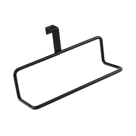 Over Door Tea Towel Holder Rack Rail Cupboard er Kitchen Bar Hook Black