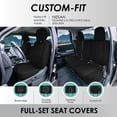 thumbnail image 3 of For 2022-2026 Nissan Frontier FH Group Custom Fit Neoprene Car Seat Covers Wateropoof - Black Full Set, 3 of 6